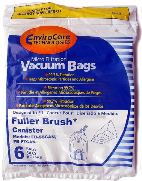 Fuller Brush 06155 Canister Vacuum Cleaner Bags Generic