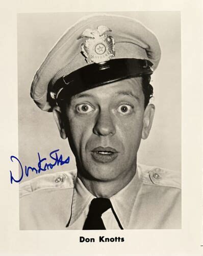 don knotts signed 8x10 glossy photo barney fife andy griffith d 2006 proof ebay