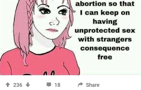 How Prolifers See Prochoice Women 🥴 Ah Yes Unprotected Sex With Strangers Consequence Free