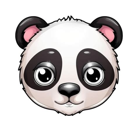 Premium Vector Cartoon Panda Face Vector Design