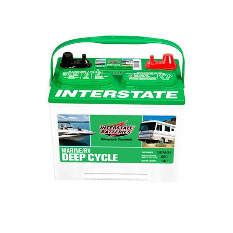 Interstate Marinerv Deep Cycle Battery Group Size 24m 550 Cca
