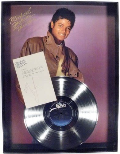 Michael Jackson Thriller 1983 In House Platinum Lp Record Award