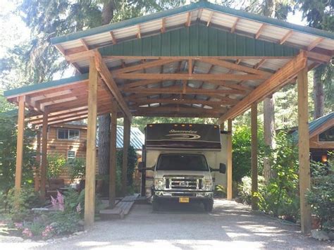 Image Result For Rv Cover With Deck Rv Lots Rv Carports Carport Designs