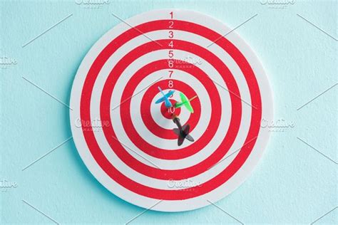 Dart In Target Red Circle Featuring Accuracy Accurate And Aim High