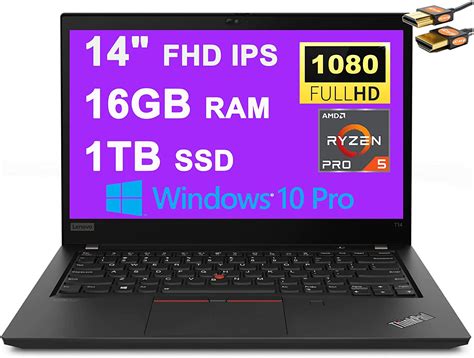 Lenovo Thinkpad T14 Gen 1 4650u · Radeon Rx Vega 6 · 140” Full Hd