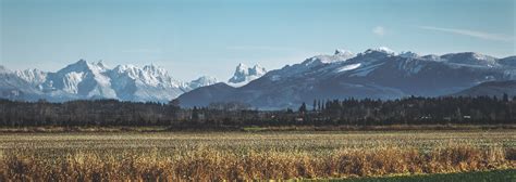 The View Of The Cascade Mountain Range From Across The Valley Behind My