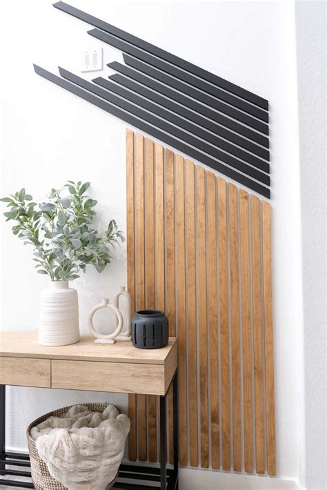 How to Build a Creative Wood Slat Accent Wall - Neatly Living