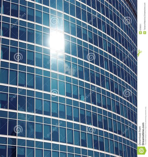 Building Completely Consisting Of Glass Windows Stock Image Image Of