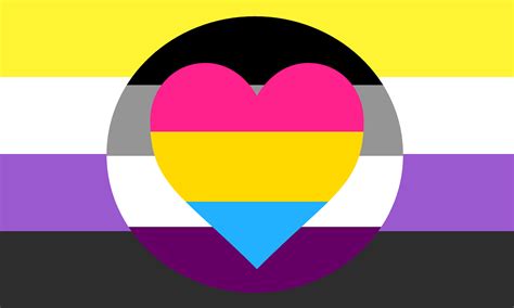Nonbinary Asexual Panromantic Combination Flag Lgbtq Unity