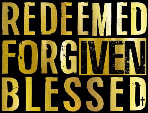 Redeemed Forgiven Blessed Christian Png Instant Download Etsy