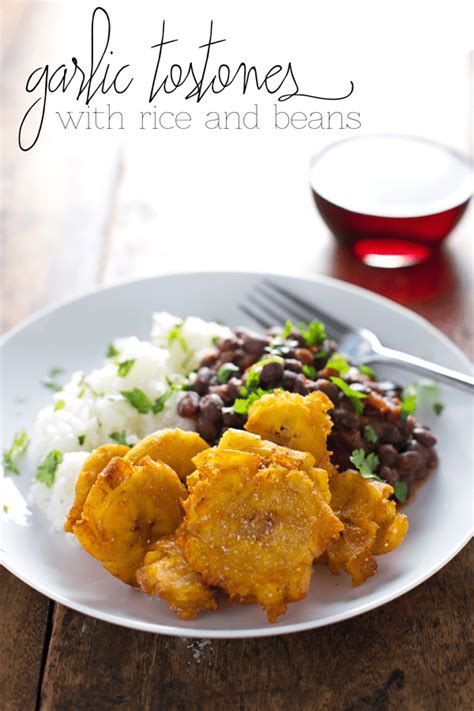 Because of its good taste, it is known once rice is soft and it's fully cooked, turn off the fire and enjoy your food. Garlic Tostones: Puerto Rican Fried Plantains with Rice ...