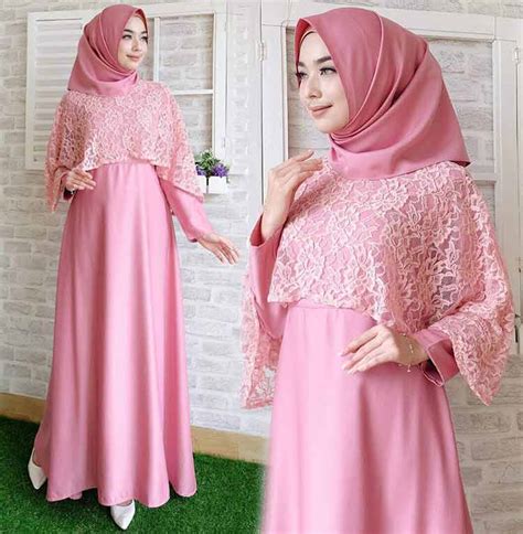 27 model baju gamis brokat pesta terbaru populer di tahun 2019/2020 model baju gamis brokat muslimah ini bisa kalian. 30+ Model Baju Brokat Warna Pink - Fashion Modern dan ...