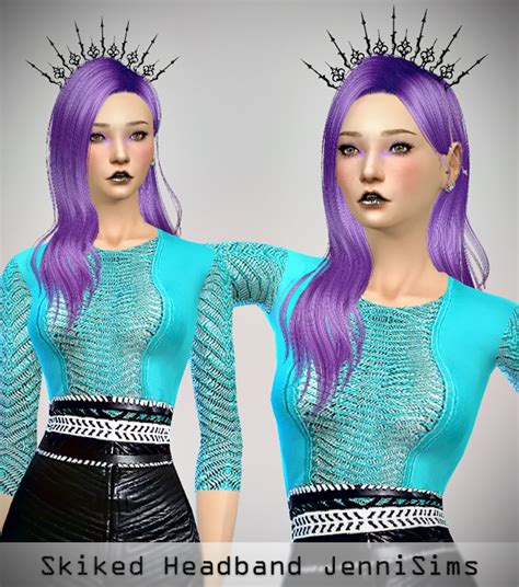 Downloads Sims 4 New Mesh Accessory Spiked Headband Male Female