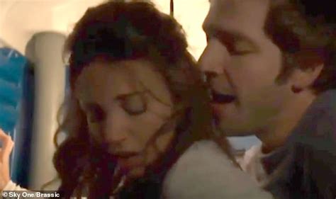 michelle keegan romps in a portaloo during another very racy scene for sky s brassic daily