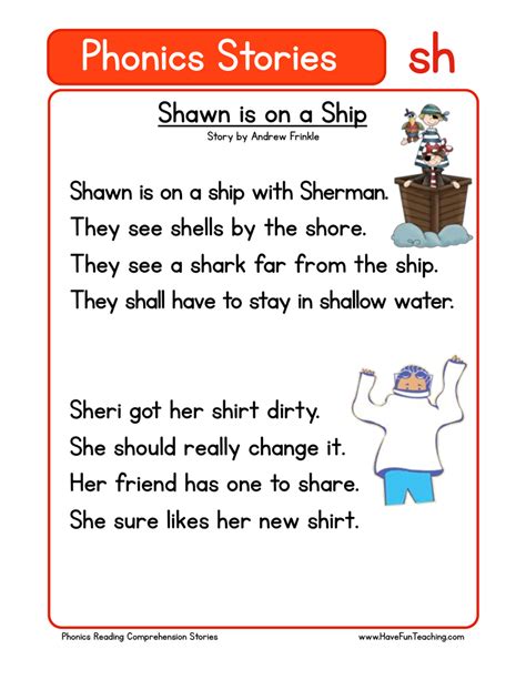 Igarni Sh And Ch Words For Kindergarten