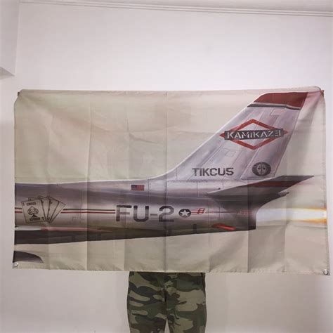 Eminem Banner Kamikaze Flag Album Cover Wall Tapestry Art Fabric Poster