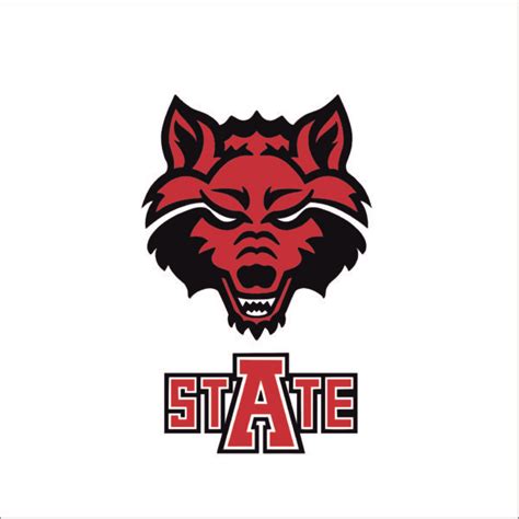 Arkansas State Red Wolves Logo Svgprinted