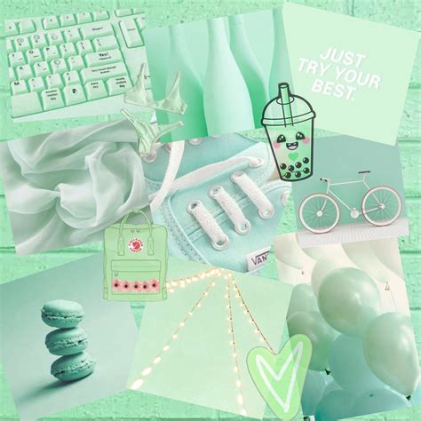√ Mint Green Wallpaper Aesthetic Wallpaper Hd