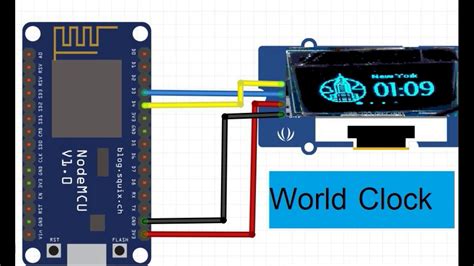 ESP8266 Node MCU SSD1306 OLED Display Build World Clock YouTube