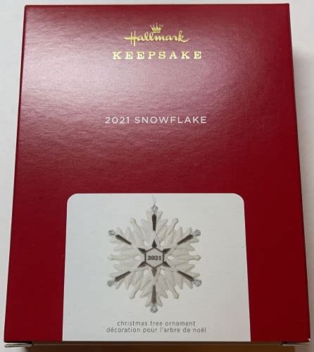 Hallmark 2021 Snowflake Porcelain Christmas Ornament New With Box 1
