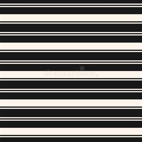 Horizontal Stripes Pattern Simple Colorful Vector Lines Seamless