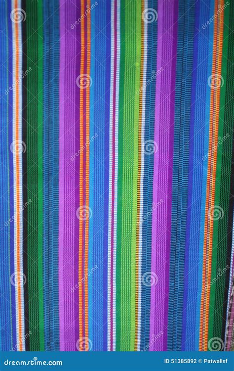 Close Up View Of Vibrant Indigenous Mayan Textiles Stock Photo Image