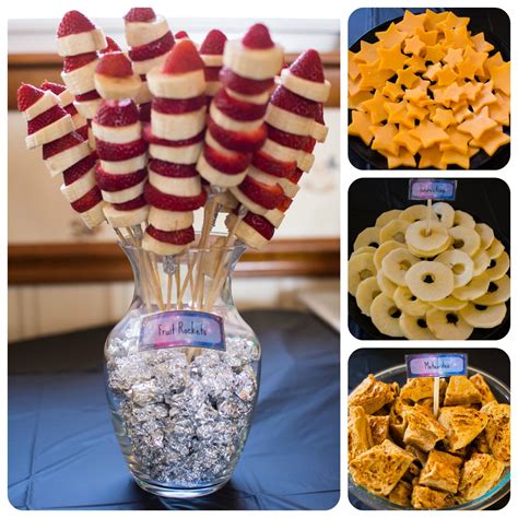 Space Theme Birthday Party Ideas Food Ideas Fruit Rockets With