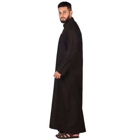Thobe Men Muslim Moroccan Hooded Mens Thobes Khamis Arab Islamic Clothing Thobe Omani Jubbah