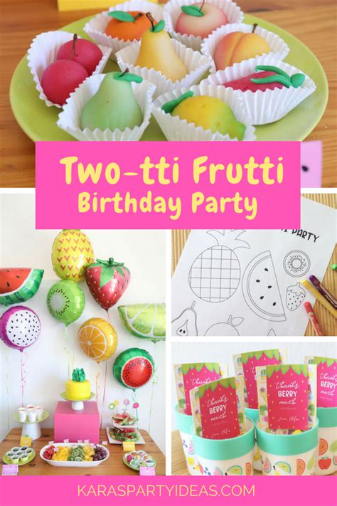 Karas Party Ideas Two Tti Frutti Birthday Party Karas Party Ideas