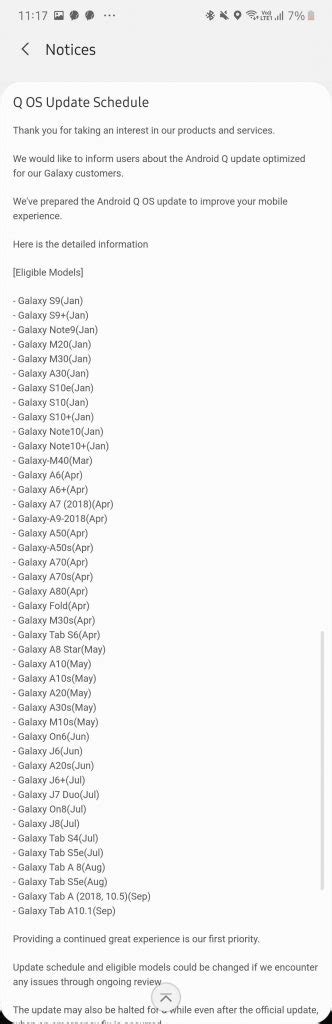 Samsung Android 10 Update Roadmap Is Here Techarena