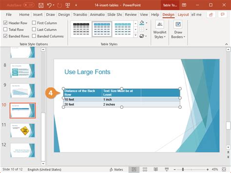 Insert Tables In Powerpoint Customguide
