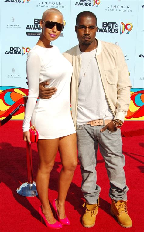 Amber Rose And Kanye West From Flashback See The 2009 Bet Awards Red