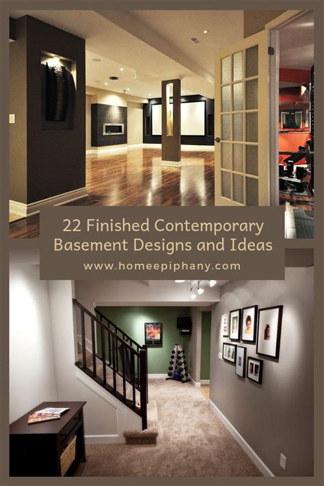 Get inspired with these modern basement pictures. 22 contemporary design ideas for finished basements #basement #finishedbasement #homedesign ...