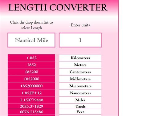 Length Converter Calculator My Excel Templates 40572 Hot Sex Picture