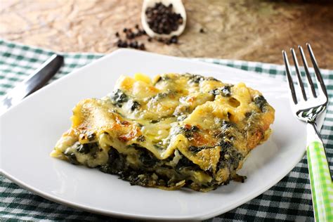 Easy One Step Spinach Lasagna