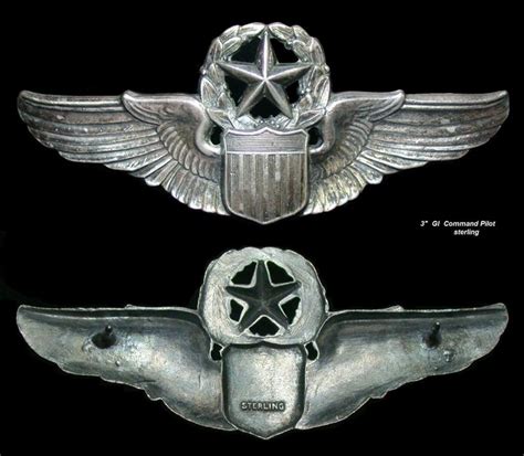 Usaf Command Pilots Wing Circa 1950s Wing Badges Us Militaria Forum