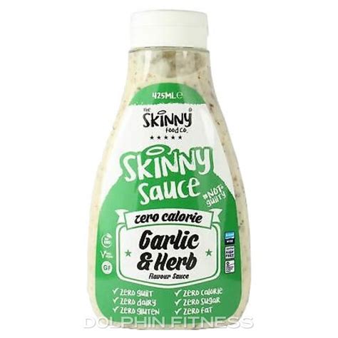 The Skinny Food Co Skinny Sauce Garlic And Herb 425 Ml