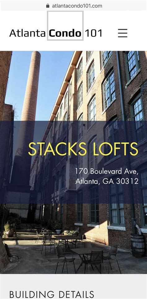 Stacks Lofts - Review at Atlanta Condo 101 website | Atlanta condo, Atlanta real estate, Atlanta ...