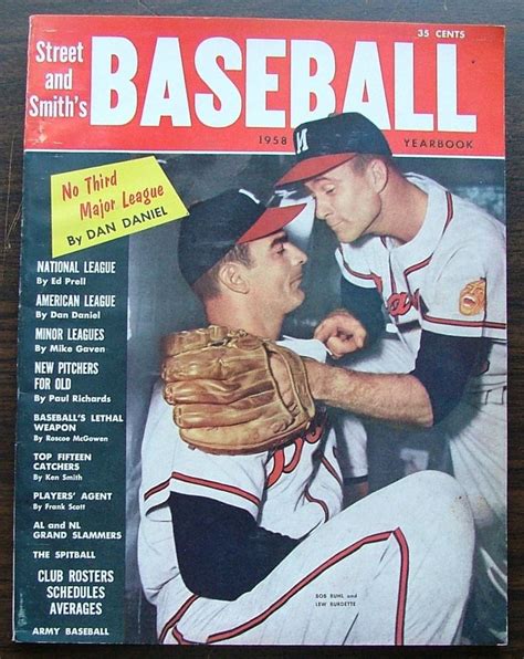 Street And Smiths Baseball Yearbook Magazine 1958 Sports Magazine