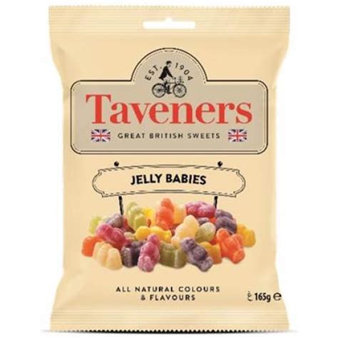 Taveners Great British Sweets Jelly Babies 165g At Mighty Ape Nz