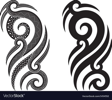 Maori Tattoo Pattern Royalty Free Vector Image