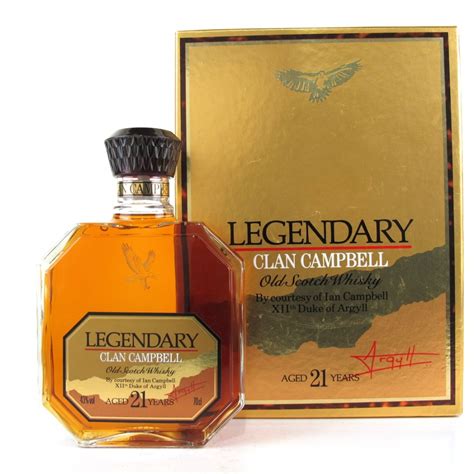 Clan Campbell Legendary 21 Year Old Whisky Auctioneer