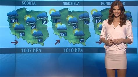 Małgorzata Tomaszewska Weather Presenter From Poland Youtube