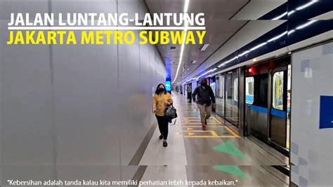 Jakarta Metro Subway Called MRT Jakarta Setiabudi Astra Station