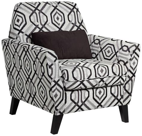 What a creative design of the backrest and arms which just resemble an armchair. Roger Black Geometric Armchair with Pillow ...