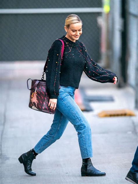 Brie Larson In Jeans Is Seen Leaving Jimmy Kimmel Live In Los Angeles