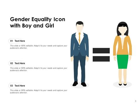 Gender Equality Symbols Concept Teaching Board Scale Presentation Graphics Presentation