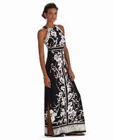 White House Black Market Black Floral Dress