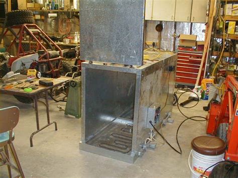 In stock our 6' x 6' x 6' welded tube frame ovens ad beyond durable welded with 3 steel tube with 3 inch thick walls with rock wool insulation sheeted with g90 galvanized sheet metal.the temperature probe is built into the inside wall of the oven to. DIY Electric Powder Coat Oven | Creative | Pinterest