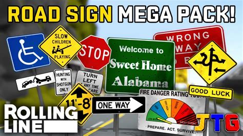 Massive Road Sign Prop Pack Showcase Rolling Line Youtube